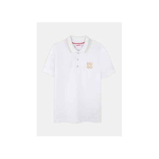 Hugo Polo G00159 M Biały Regular Fit ze sklepu MODIVO w kategorii T-shirty chłopięce - zdjęcie 176724308