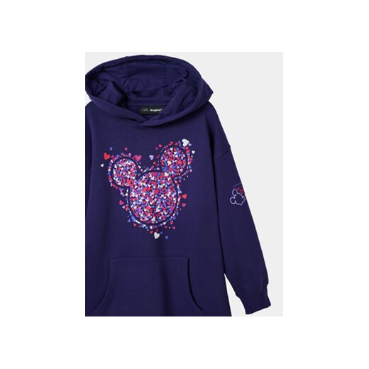 Desigual Sukienka codzienna 23WGVK07 Niebieski Regular Fit Desigual 3_4Y MODIVO