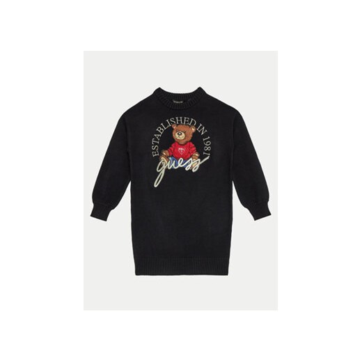 Guess Sukienka dzianinowa J4BK12 Z3GS0 Czarny Comfort Fit Guess 7Y MODIVO