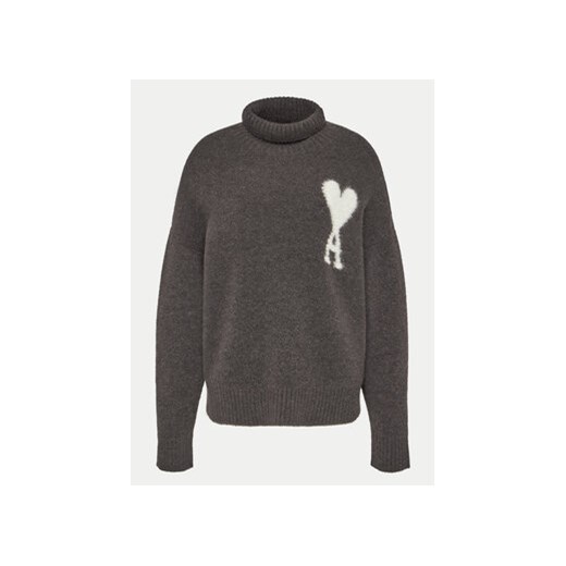 AMI PARIS Golf UKS425.KN0032 Szary Relaxed Fit Ami Paris M MODIVO