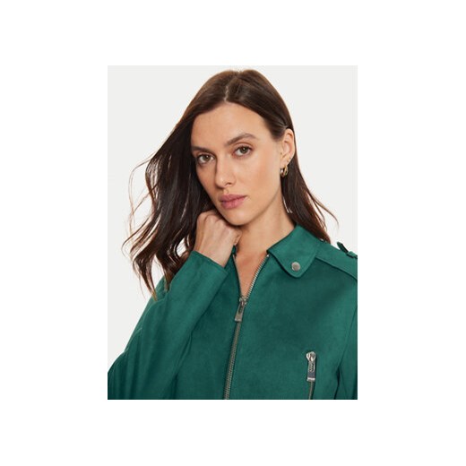 Morgan Kurtka z imitacji skóry 222-GSUD Zielony Regular Fit Morgan 40 MODIVO