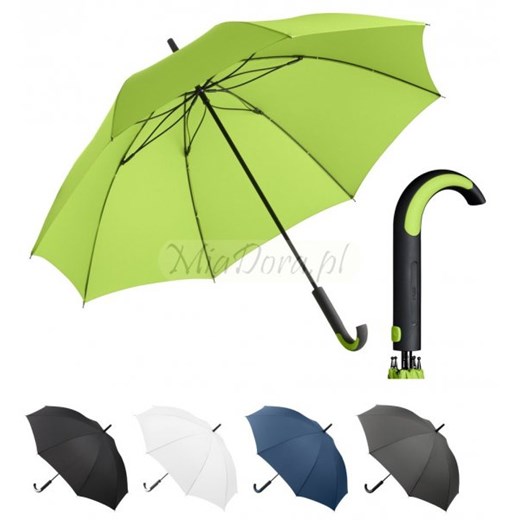 Reverse - parasol długi składany automatycznie parasole-miadora-pl zielony długie