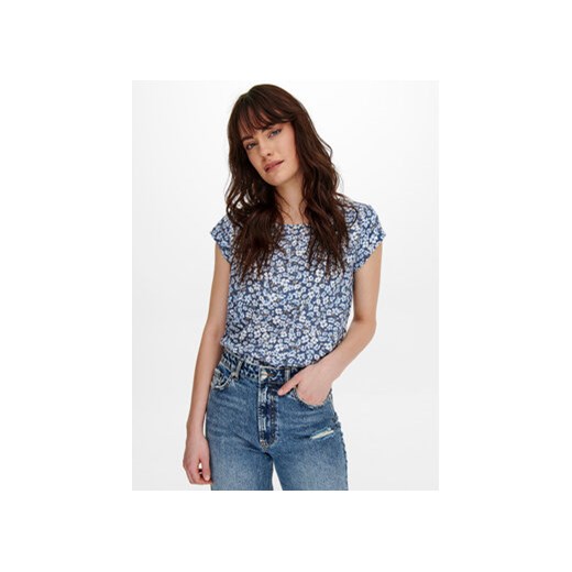 ONLY Bluzka Vic 15161116 Niebieski Regular Fit 36 MODIVO