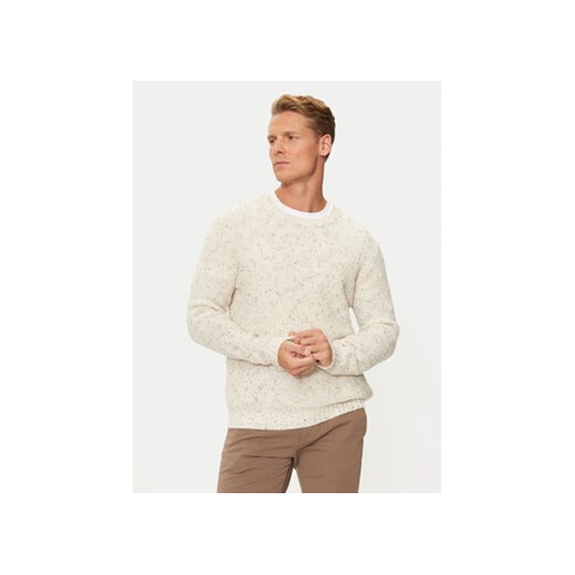 Sisley Sweter 10FES103Z Beżowy Regular Fit ze sklepu MODIVO w kategorii Swetry męskie - zdjęcie 176733109