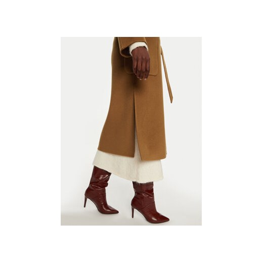 IVY OAK Płaszcz wełniany Celia IO111046 Brązowy Loose Fit Ivy Oak 42 MODIVO