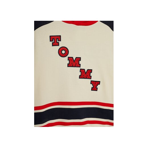 Tommy Hilfiger Bluza Varsity Hoodie KB0KB08716 Beżowy Regular Fit Tommy Hilfiger 10Y MODIVO