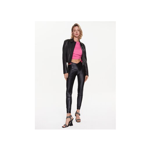 Versace Jeans Couture Legginsy 74HAC1A1 Czarny Slim Fit 44 MODIVO
