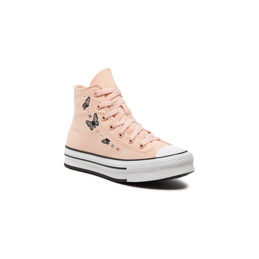 Converse Trampki Chuck Taylor All Star Eva Lift Butterflies A07355C Różowy Converse 37_5 MODIVO