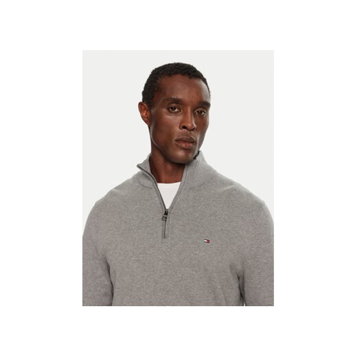 Tommy Hilfiger Sweter Essential MW0MW37331 Szary Regular Fit Tommy Hilfiger XXL MODIVO