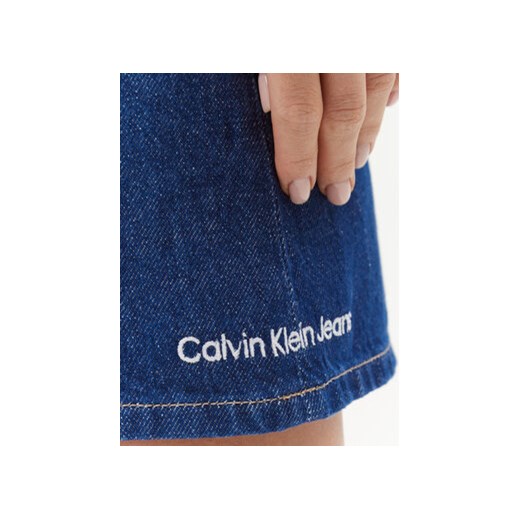 Calvin Klein Jeans Spódnica jeansowa J20J220243 Niebieski Regular Fit 25 MODIVO
