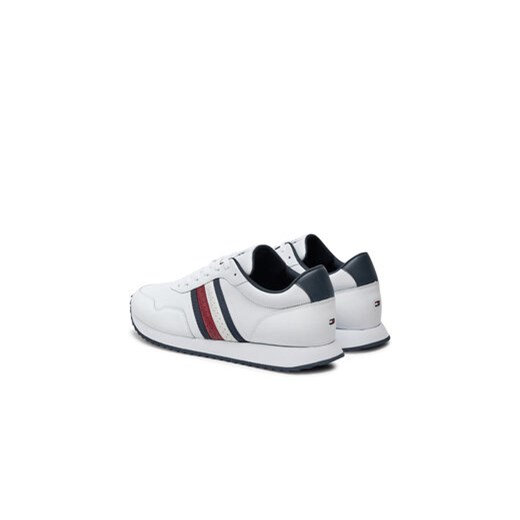 Tommy Hilfiger Sneakersy Runner Evo Lth Mix Ess FM0FM05121 Biały Tommy Hilfiger 41 MODIVO
