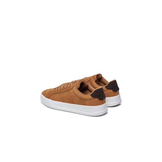 Tommy Hilfiger Sneakersy Th Court Winter Nubuck FM0FM05302 Brązowy Tommy Hilfiger 44 MODIVO