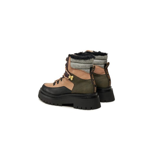 Pepe Jeans Botki PLS50526 Beżowy Pepe Jeans 37 MODIVO