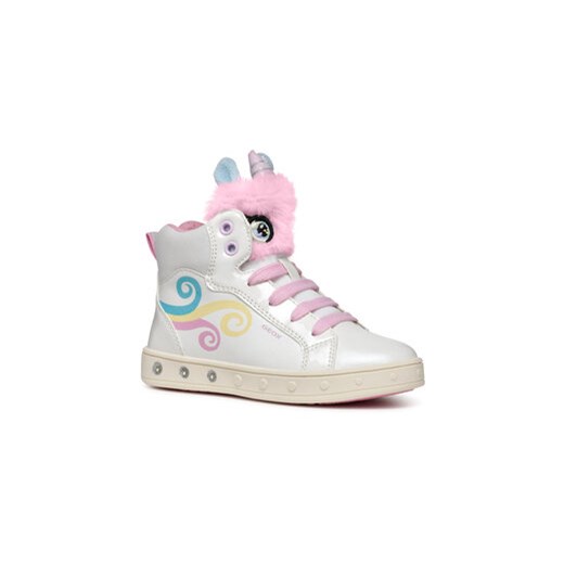 Geox Sneakersy J Skylin Girl J468WA 0NFBH C0653 D Biały Geox 33 MODIVO
