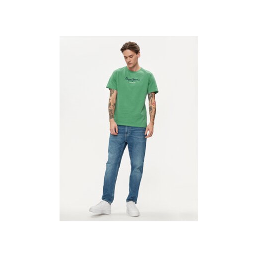 Pepe Jeans T-Shirt Eggo N PM508208 Zielony Regular Fit Pepe Jeans XS MODIVO