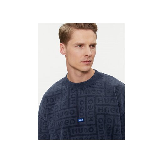 Hugo Bluza Nenry 50510545 Granatowy Relaxed Fit M MODIVO