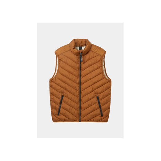 Tom Tailor Kamizelka 1036072 Brązowy Regular Fit Tom Tailor XL MODIVO