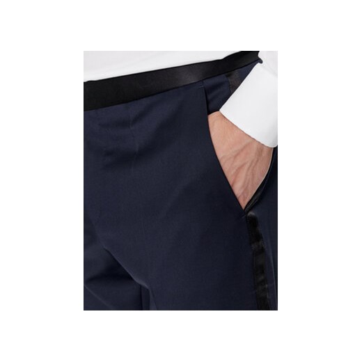 Boss Garnitur H-Huge-2Pcs-Tux-224 50493306 Granatowy Slim Fit 50 MODIVO