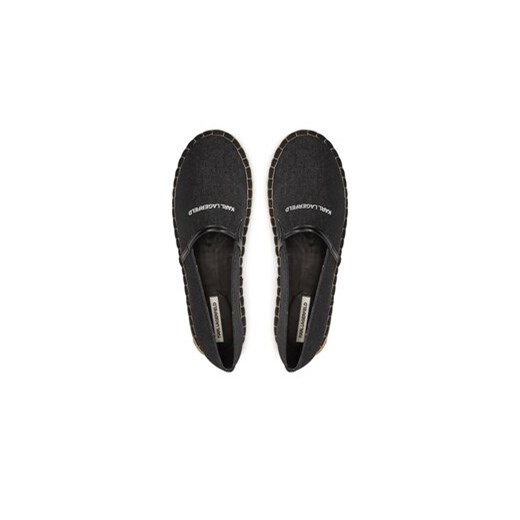 KARL LAGERFELD Espadryle KL70104 Czarny Karl Lagerfeld 40 MODIVO