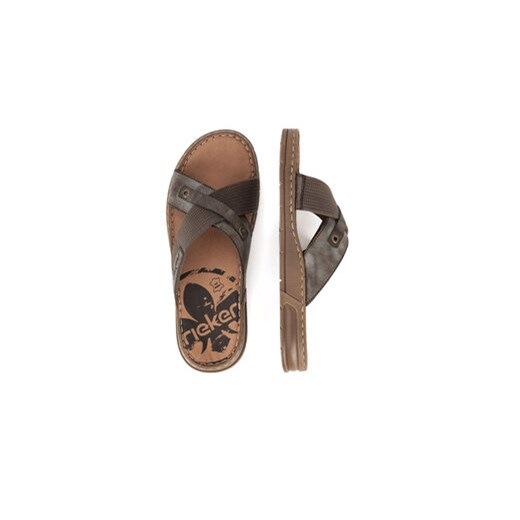Rieker Klapki 21252-25 Brązowy Rieker 41 MODIVO