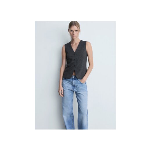 Mango Kamizelka garniturowa Jesse 77085661 Szary Slim Fit Mango XS MODIVO
