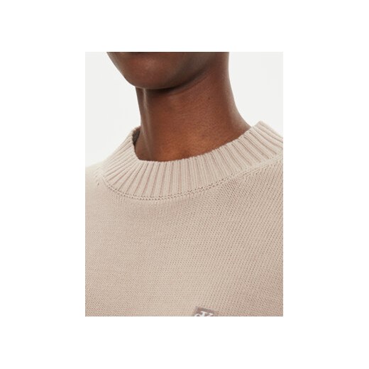 Calvin Klein Jeans Sweter Embro Badge J20J222987 Beżowy Regular Fit M MODIVO