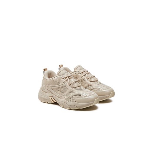 Calvin Klein Jeans Sneakersy Retro Tennis Low Lace Mh Ml Mtl YW0YW01463 Écru 37 MODIVO
