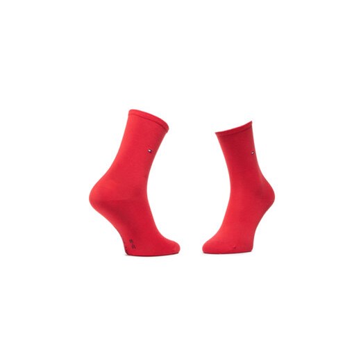 Tommy Hilfiger Zestaw 2 par wysokich skarpet damskich 100001493 Granatowy Tommy Hilfiger 39_42 MODIVO