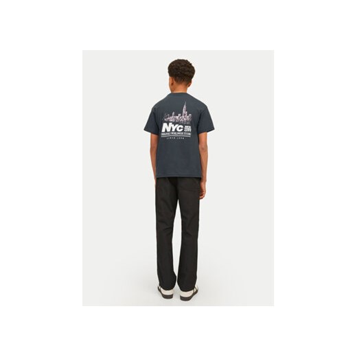 Jack&Jones Junior T-Shirt Bronx Square 12263185 Szary Loose Fit Jack&jones Junior 140 MODIVO