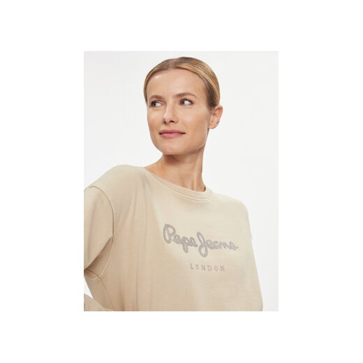 Pepe Jeans Bluza Harley PL581402 Beżowy Regular Fit Pepe Jeans M MODIVO