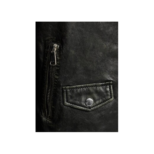 s.Oliver Kurtka skórzana 2145465 Czarny Regular Fit 44 MODIVO