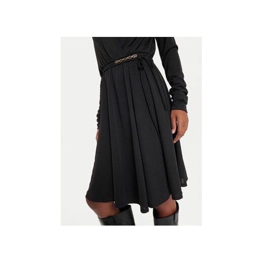 TWINSET Sukienka koktajlowa 241TE2054 Czarny Regular Fit Twinset 40 MODIVO
