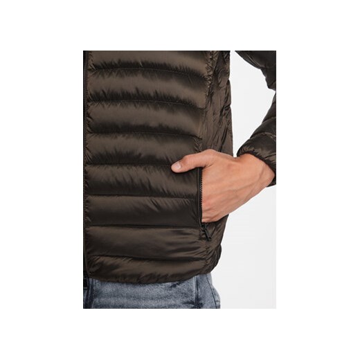 Guess Kurtka puchowa M1RL47 WDQ50 Brązowy Comfort Fit Guess S MODIVO