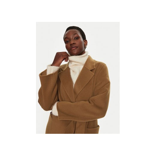 IVY OAK Płaszcz wełniany Celia IO111046 Brązowy Loose Fit Ivy Oak 44 MODIVO