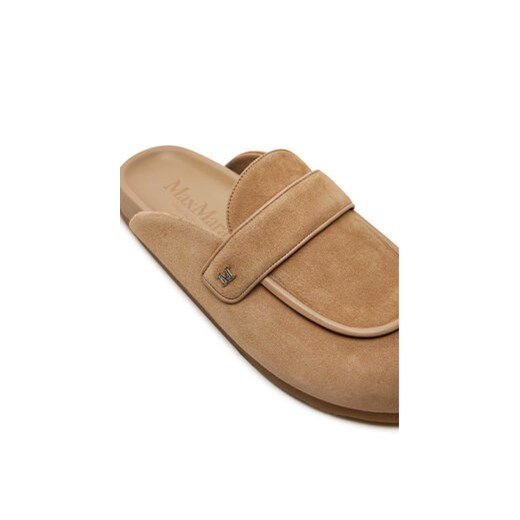 Max Mara Klapki Manly 2424526331600 Beżowy Max Mara 39 MODIVO