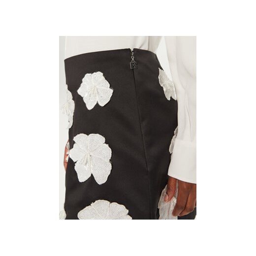 ROTATE Spódnica mini 113238100 Czarny Regular Fit Rotate 36 MODIVO