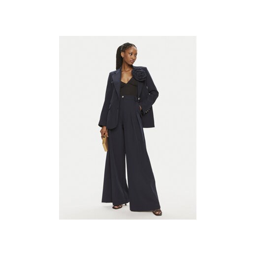 Maryley Spodnie palazzo 24EB579/43BL Granatowy Relaxed Fit Maryley S MODIVO