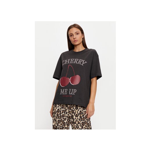 Gina Tricot T-Shirt 23980 Czarny Oversize ze sklepu MODIVO w kategorii Bluzki damskie - zdjęcie 176759159