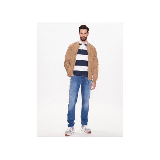 Lindbergh Jeansy 30-020000SFB Niebieski Tapered Fit 33_32 MODIVO