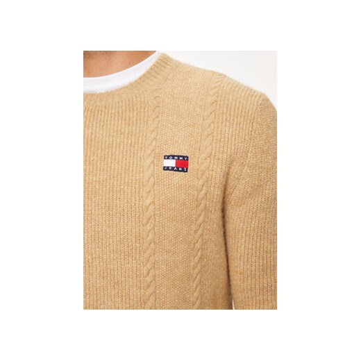 Tommy Jeans Sweter DM0DM19440 Beżowy Regular Fit Tommy Jeans 3XL MODIVO