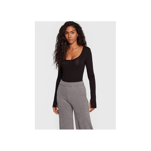 Gina Tricot Bluzka Agnes 16981 Czarny Slim Fit Gina Tricot M MODIVO