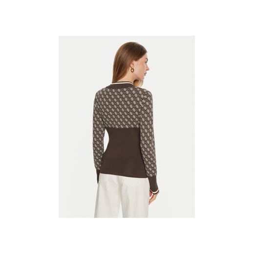 Guess Sweter Lise W3BR81 Z37K0 Brązowy Regular Fit Guess M MODIVO