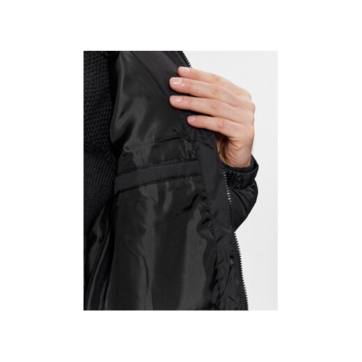 Brave Soul Kurtka puchowa MJK-DAVISLONGBLK Czarny Regular Fit L MODIVO