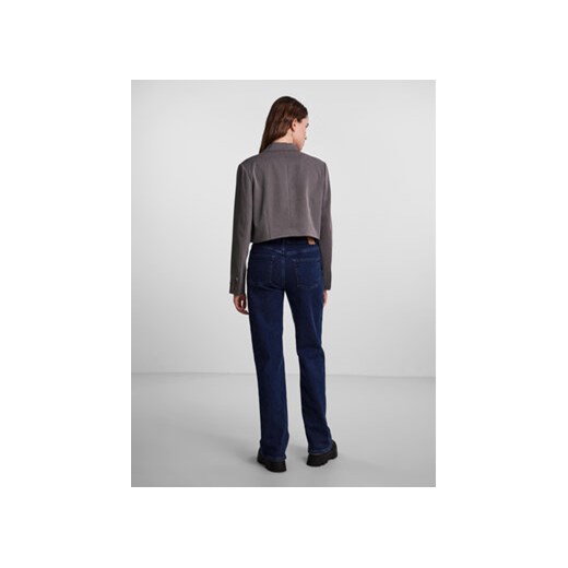 Pieces Marynarka 17141850 Szary Cropped Fit Pieces XS MODIVO