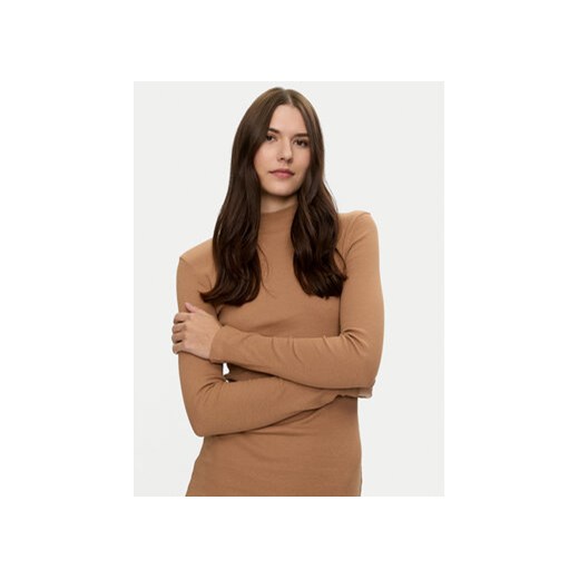 Brave Soul Sukienka dzianinowa LDRJ-69GERRIECAM Brązowy Regular Fit XL MODIVO
