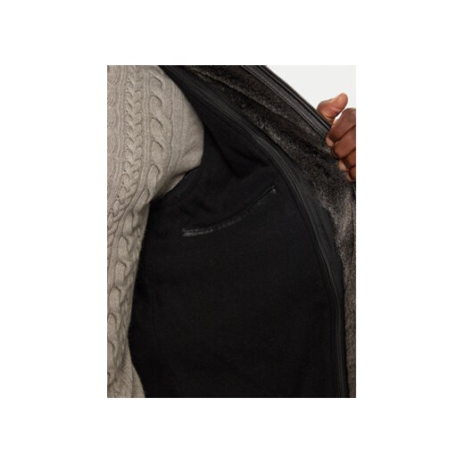 Serge Pariente Kurtka skórzana Parka Orio Czarny Regular Fit Serge Pariente M MODIVO