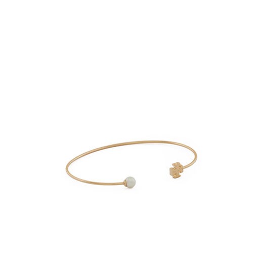 Tory Burch Bransoletka Kira Pearl Cuff 157968 Złoty Tory Burch uniwersalny MODIVO