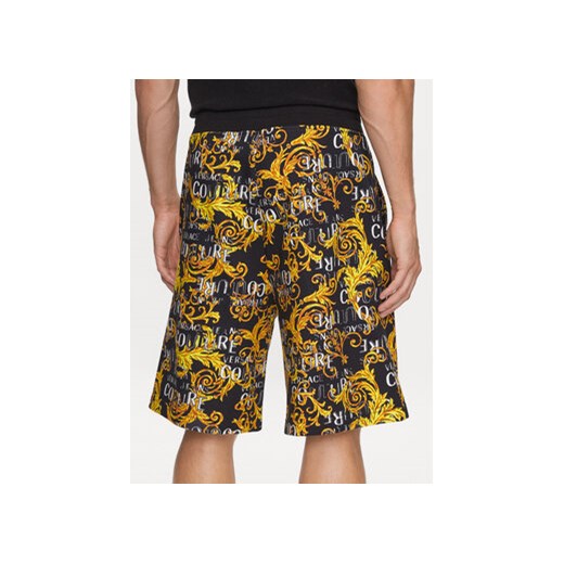 Versace Jeans Couture Szorty sportowe 74GAD3B0 Czarny Regular Fit S MODIVO