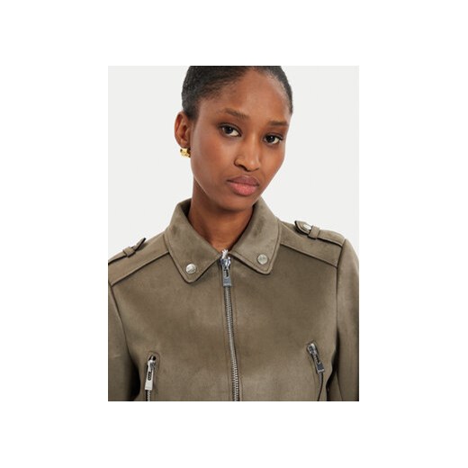 Morgan Kurtka z imitacji skóry 222-GSUD Zielony Regular Fit Morgan 40 MODIVO