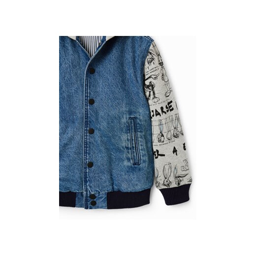 Desigual Kurtka jeansowa 23SBED01 Granatowy Oversize Desigual 5_6Y MODIVO